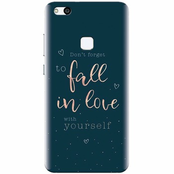 Husa silicon pentru Huawei P10 Lite, Fall In Love Husa silicon pentru Huawei P10 Lite, Fall In Love