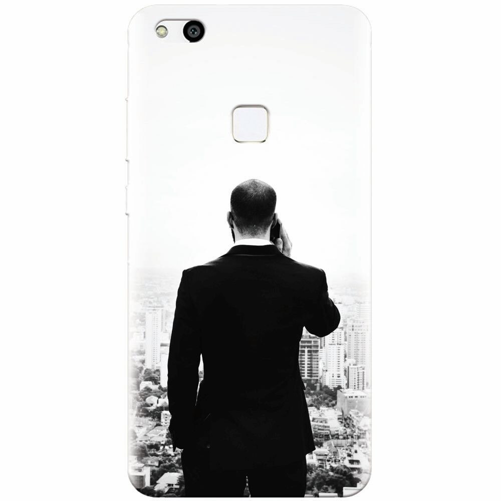 Husa silicon pentru Huawei P10 Lite, Man In Suit