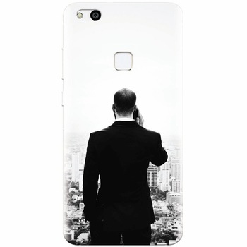 Husa silicon pentru Huawei P10 Lite, Man In Suit Husa silicon pentru Huawei P10 Lite, Man In Suit
