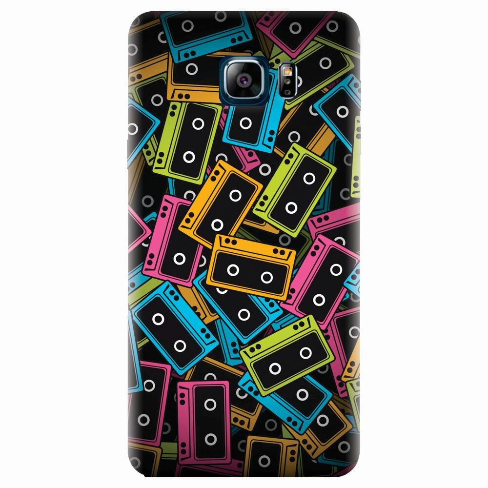 Husa silicon pentru Samsung Galaxy Note 5, Audio Cassette Color Vector