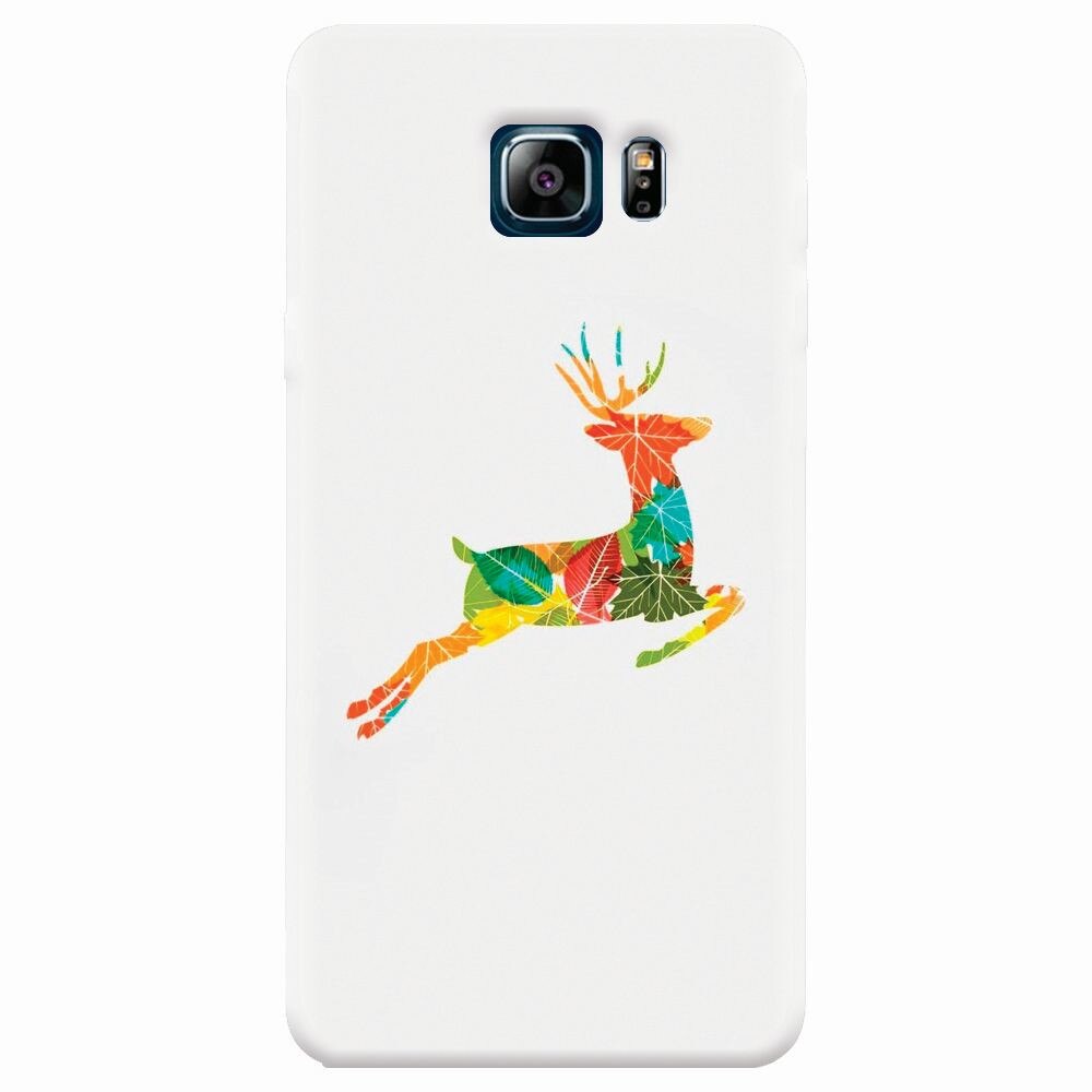 Husa silicon pentru Samsung Galaxy Note 5, Colorful Reindeer Jump Illustration