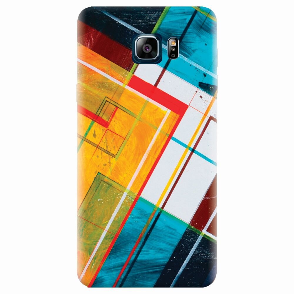 Husa silicon pentru Samsung Galaxy Note 5, Abstraction Color Shape