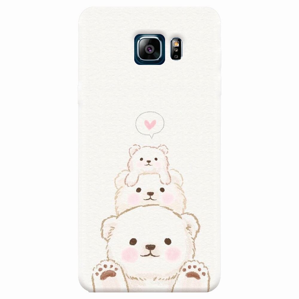 Husa silicon pentru Samsung Galaxy Note 5, Family Bear