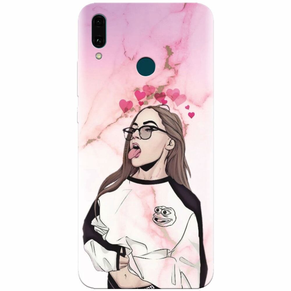 Husa silicon pentru Huawei Y9 2019, Bad Girl