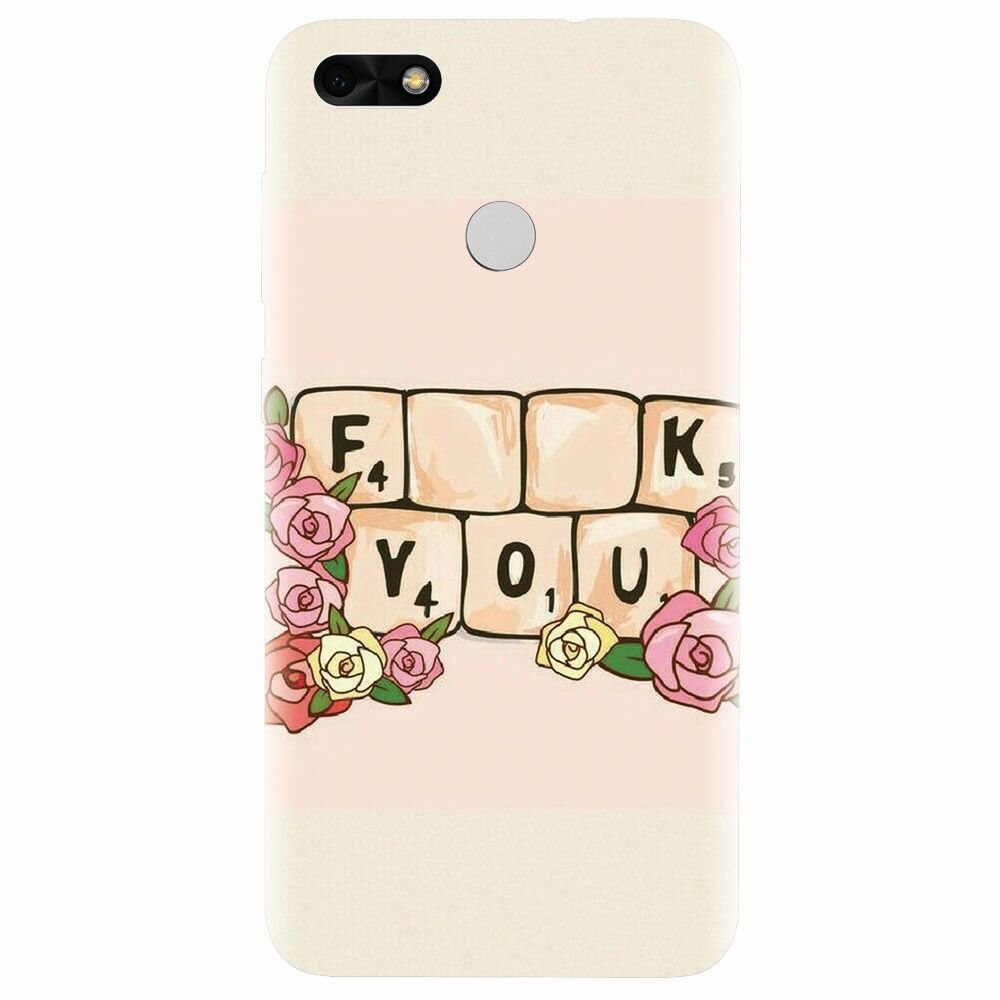 Husa silicon pentru Huawei P9 Lite mini, Scrabble