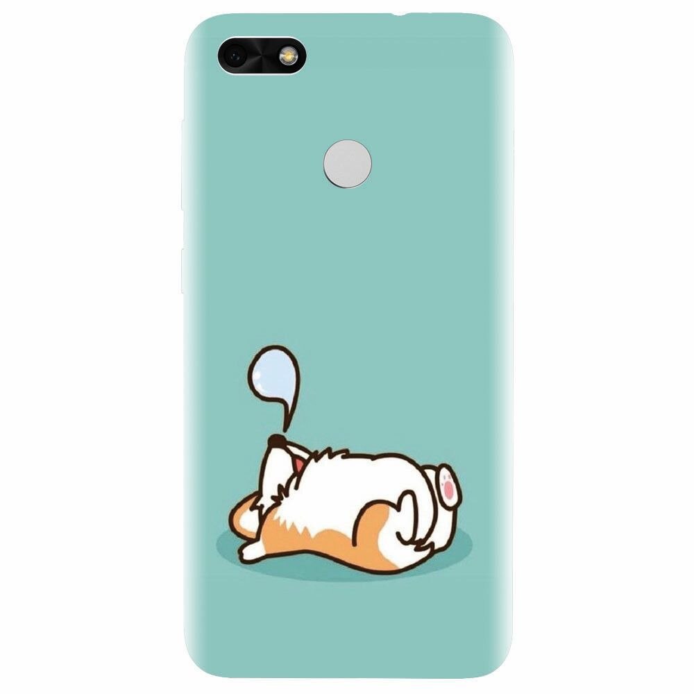 Husa silicon pentru Huawei P9 Lite, Cute Corgi