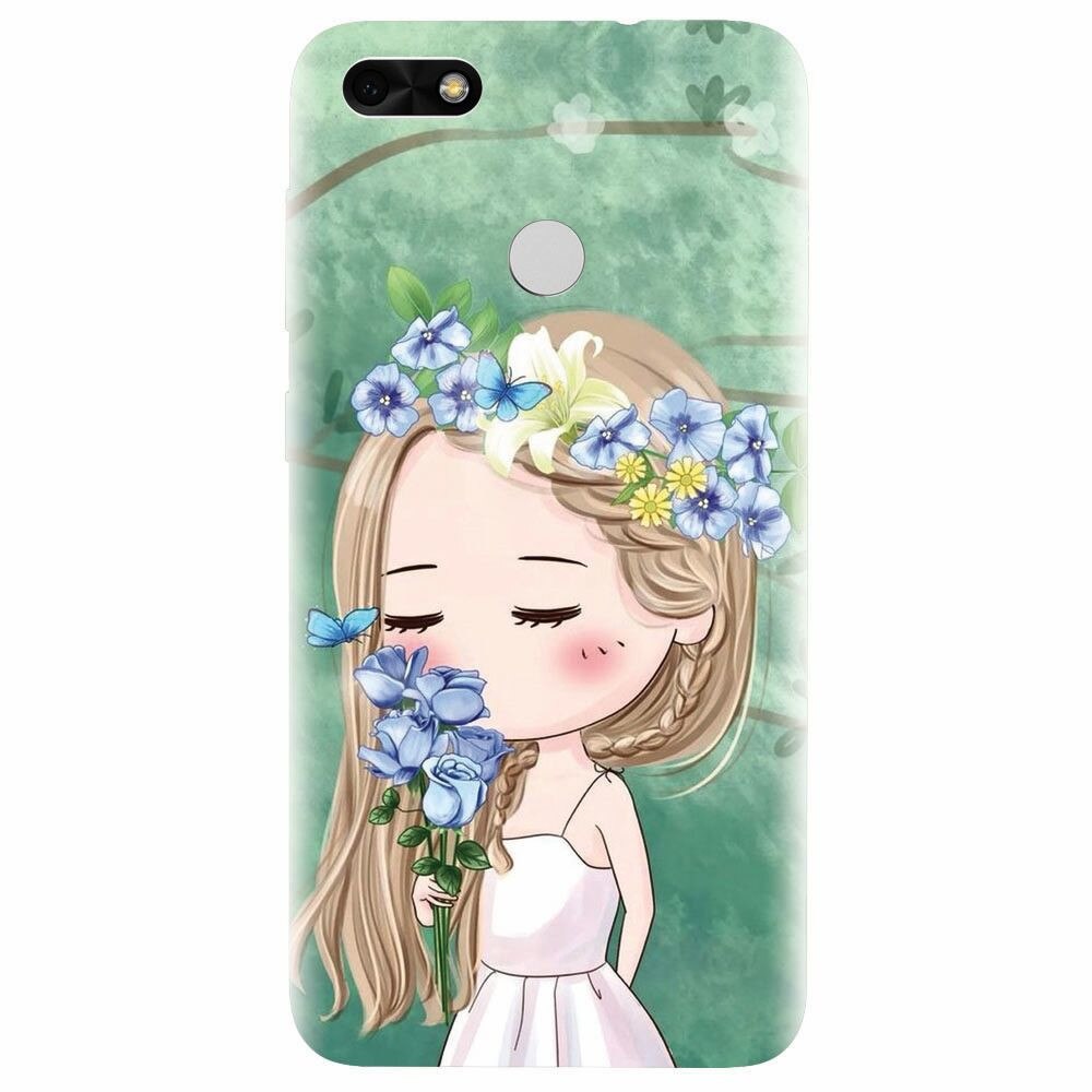 Husa silicon pentru Huawei P9 Lite mini, Girl