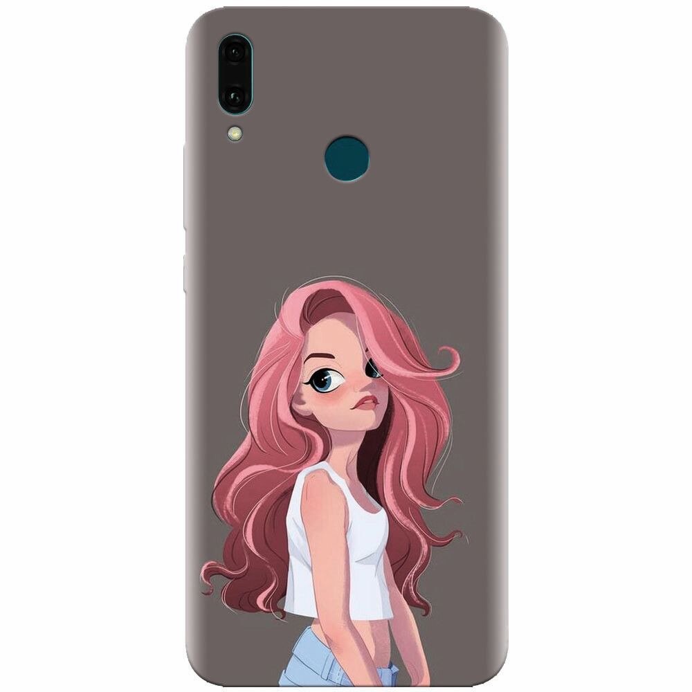 Husa silicon pentru Huawei Y9 2019, Cute Girl
