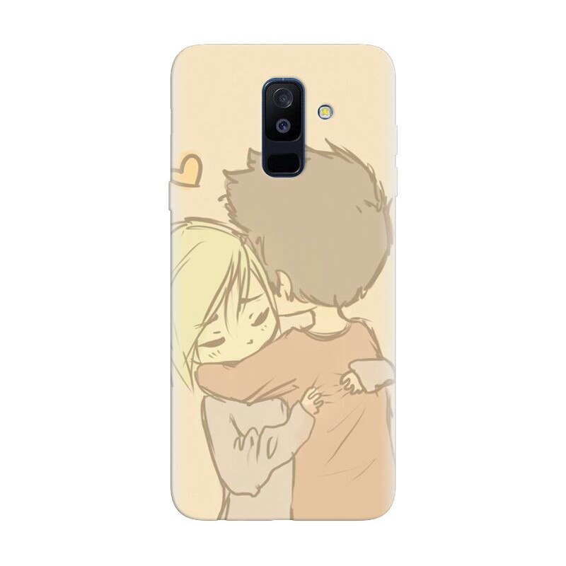 Husa silicon pentru Samsung Galaxy A6 Plus 2018, Couple Hug