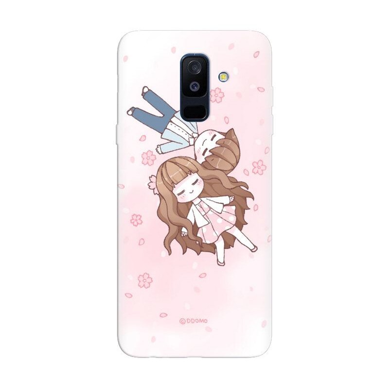 Husa silicon pentru Samsung Galaxy J8 Plus 2018, Cute Couple