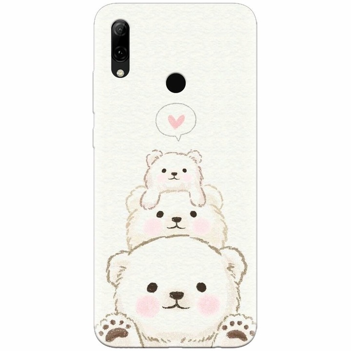 Szilikon borítás Huawei P Smart 2019, Bear Family készülékhez