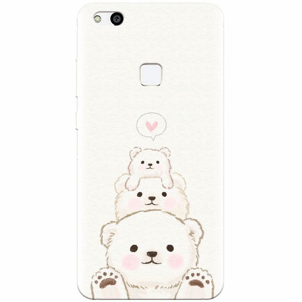 Husa silicon pentru Huawei P10 Lite, Family Bear