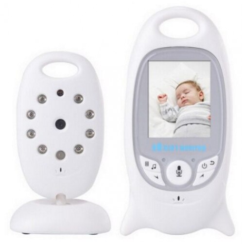 Baby Monitor Audio Video, Alb, 2.5 inch, Wireless cu Night Vision, Talk back
