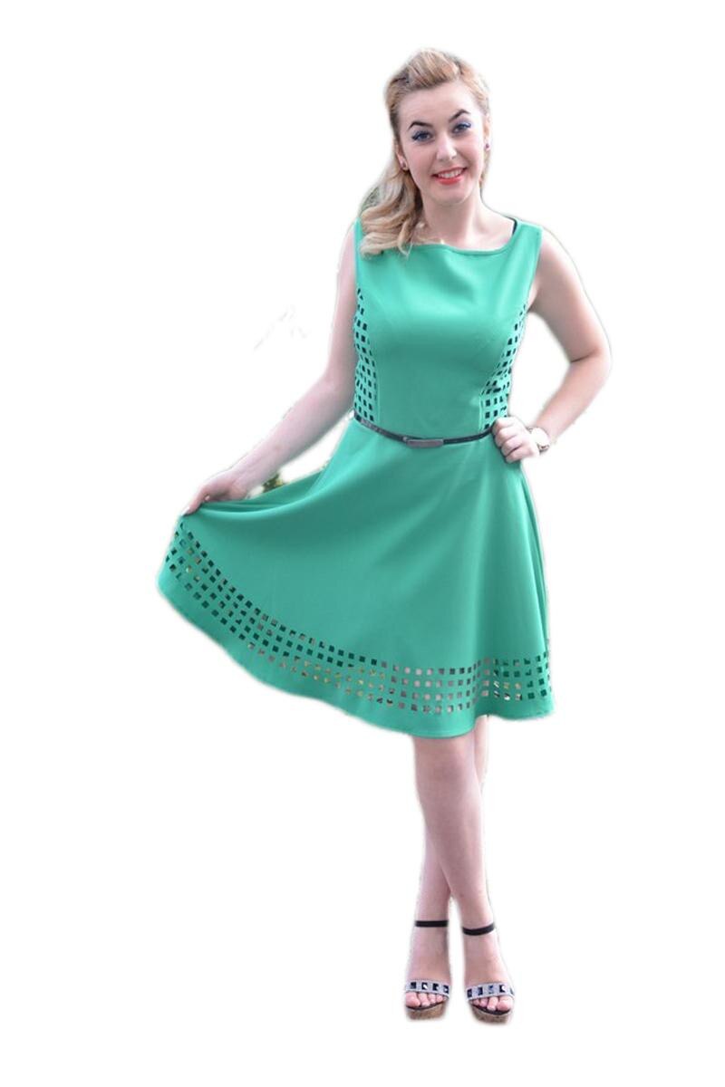Rochie eleganta, verde, D&J Exclusive, Verde