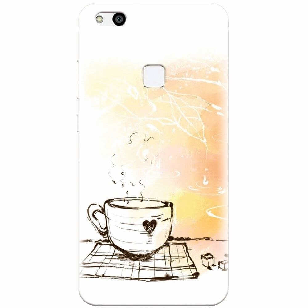 Husa silicon pentru Huawei P10 Lite, Coffe Love