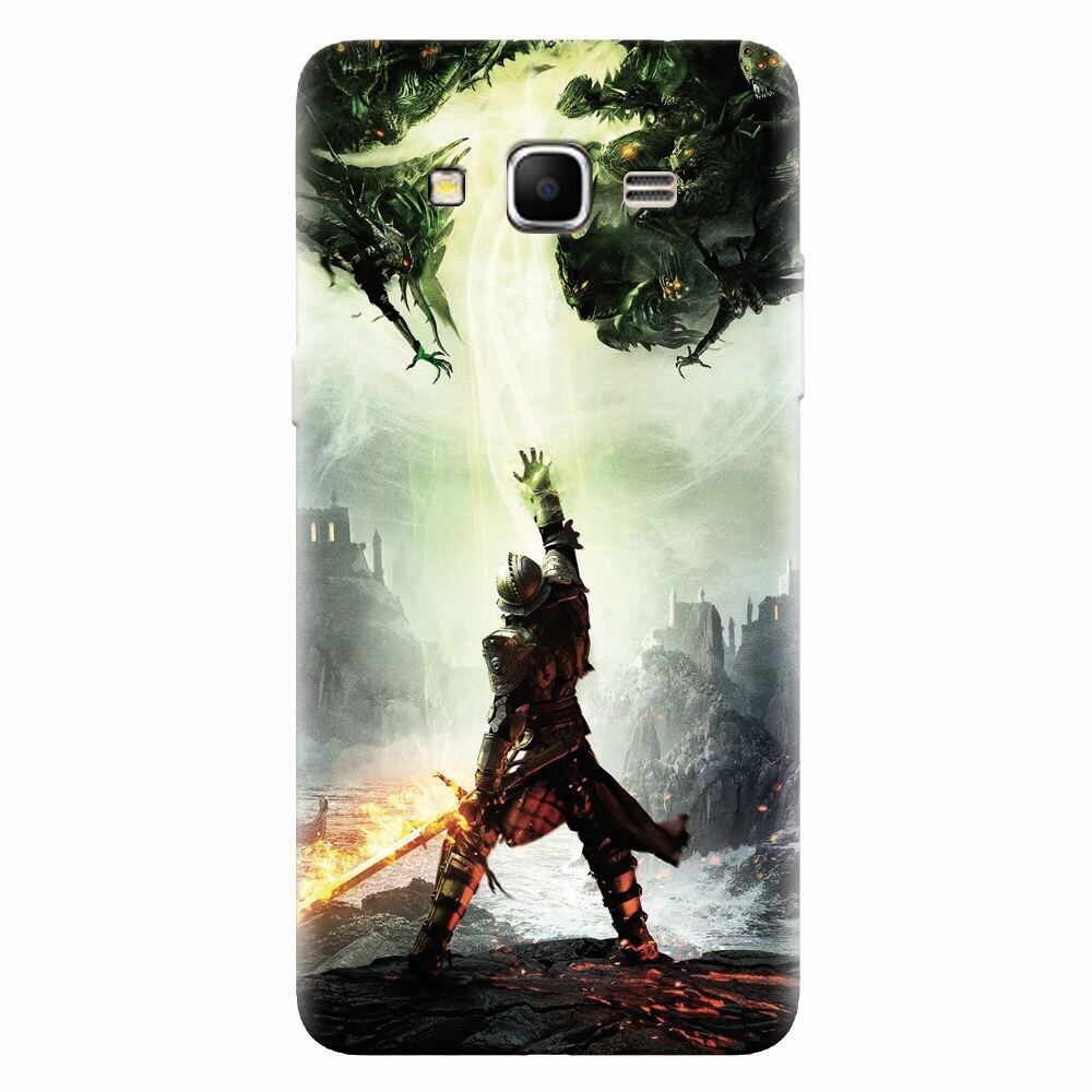 Husa silicon pentru Samsung Grand Prime, Green Dragon