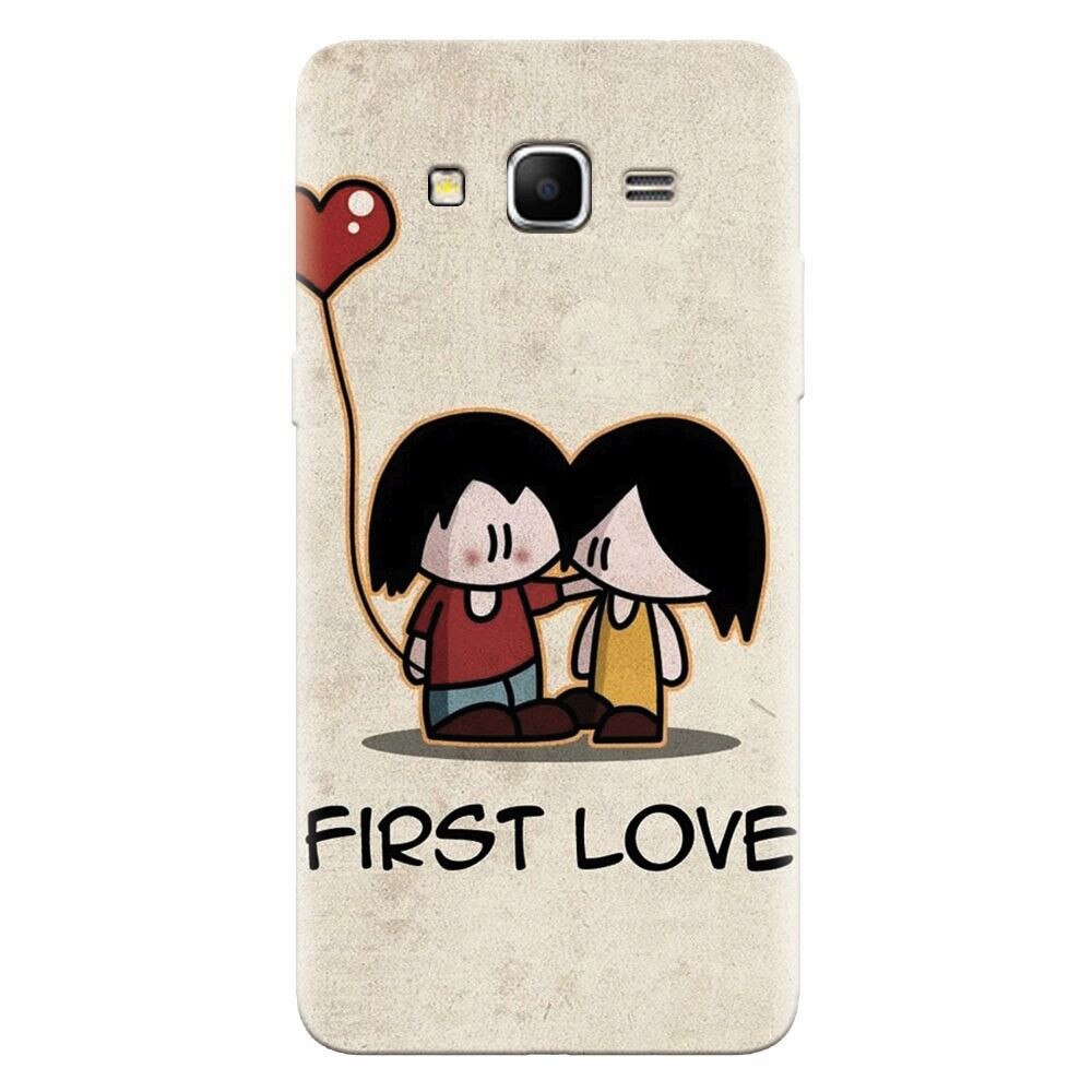 Husa silicon pentru Samsung Grand Prime, First Love Great Lock Screen