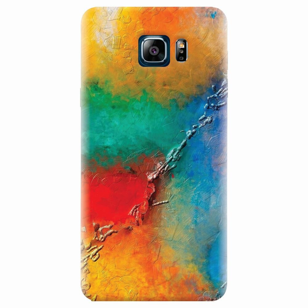 Husa silicon pentru Samsung Galaxy Note 5, Colorful Wall Paint Texture