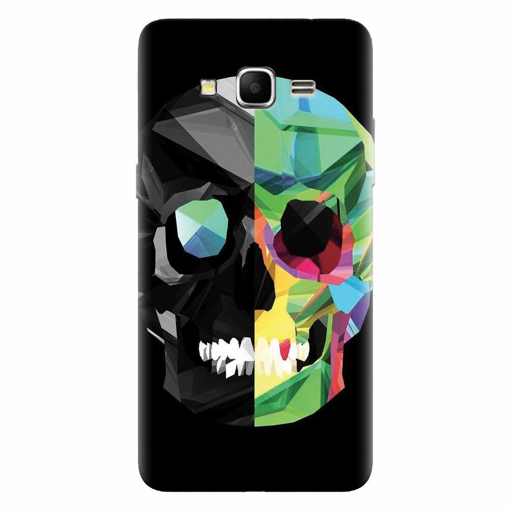 Husa silicon pentru Samsung Grand Prime, Colorful Skull
