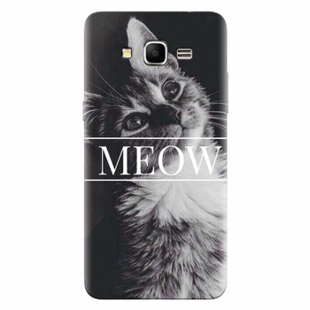 Husa silicon pentru Samsung Grand Prime, Meow Cute Cat Husa silicon pentru Samsung Grand Prime, Meow Cute Cat