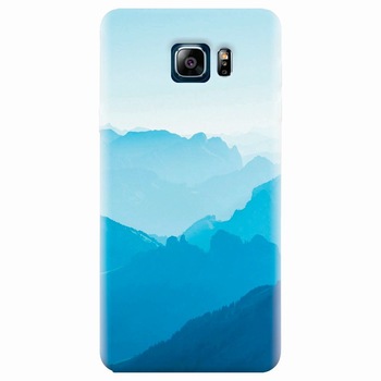 Husa silicon pentru Samsung Galaxy Note 5, Blue Mountain Crests Husa silicon pentru Samsung Galaxy Note 5, Blue Mountain Crests