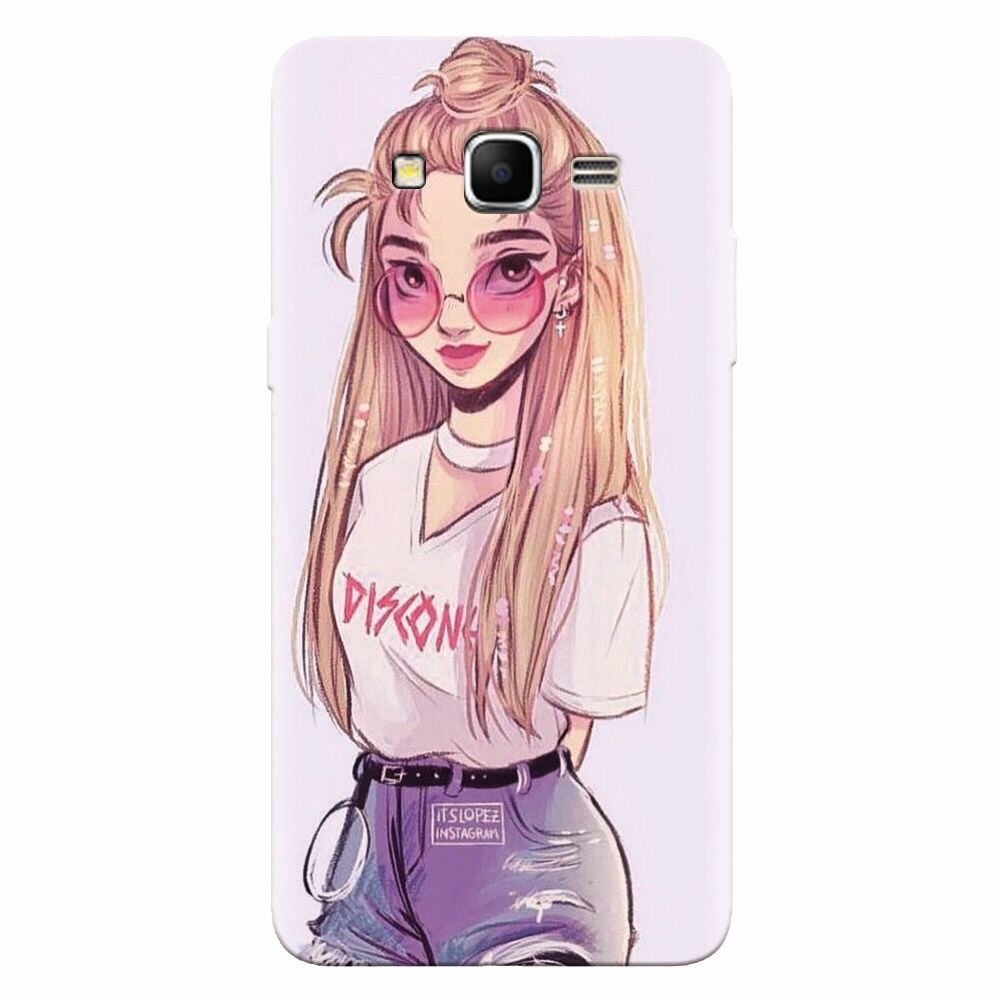 Husa silicon pentru Samsung Grand Prime, Girl Look