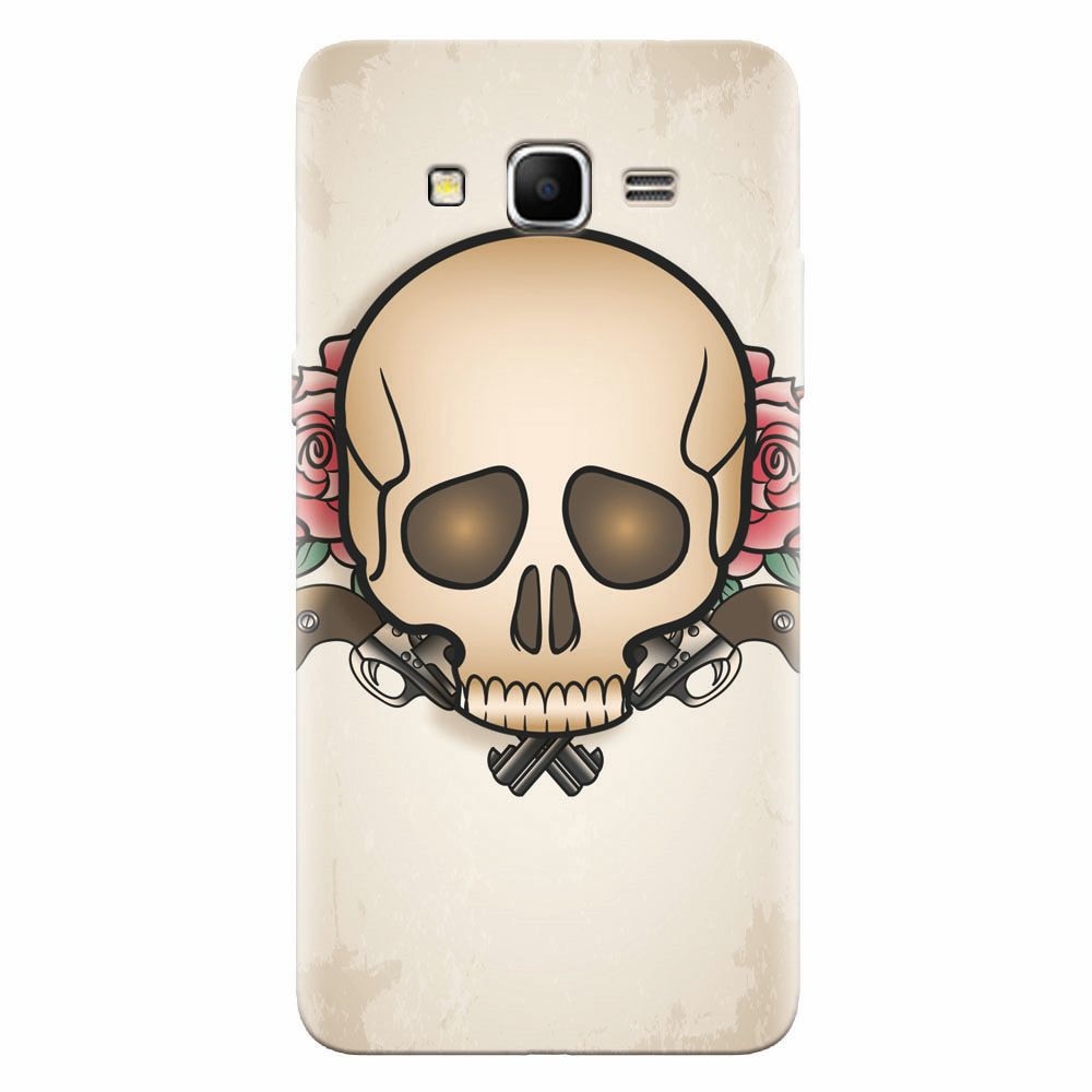 Husa silicon pentru Samsung Grand Prime, Skulls And Roses