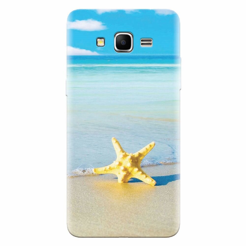 Husa silicon pentru Samsung Grand Prime, Starfish Beach