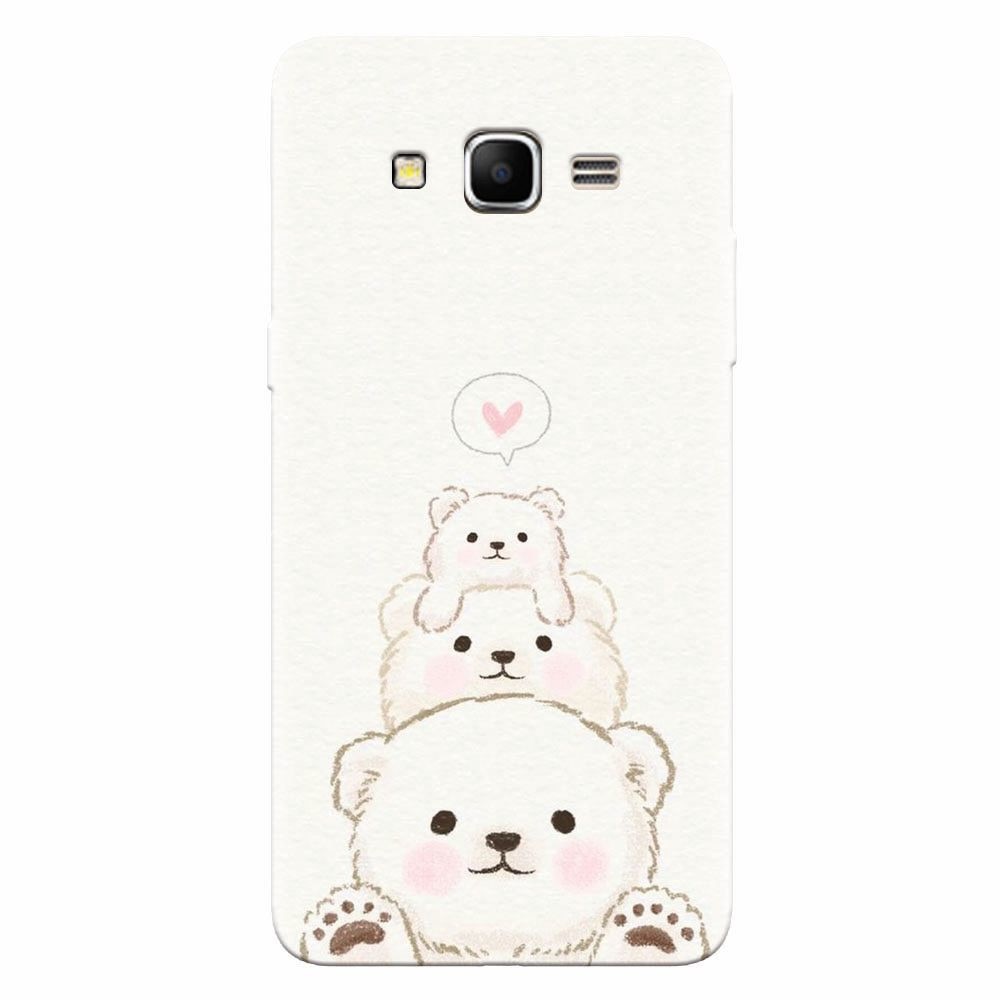 Husa silicon pentru Samsung Grand Prime, Family Bear