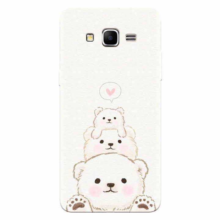 Szilikon tok Samsung Grand Prime, Family Bear készülékhez