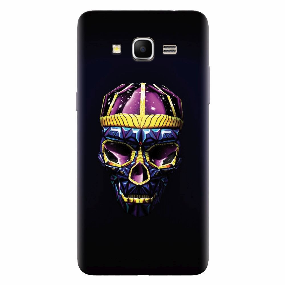 Husa silicon pentru Samsung Grand Prime, Colorfull Skull