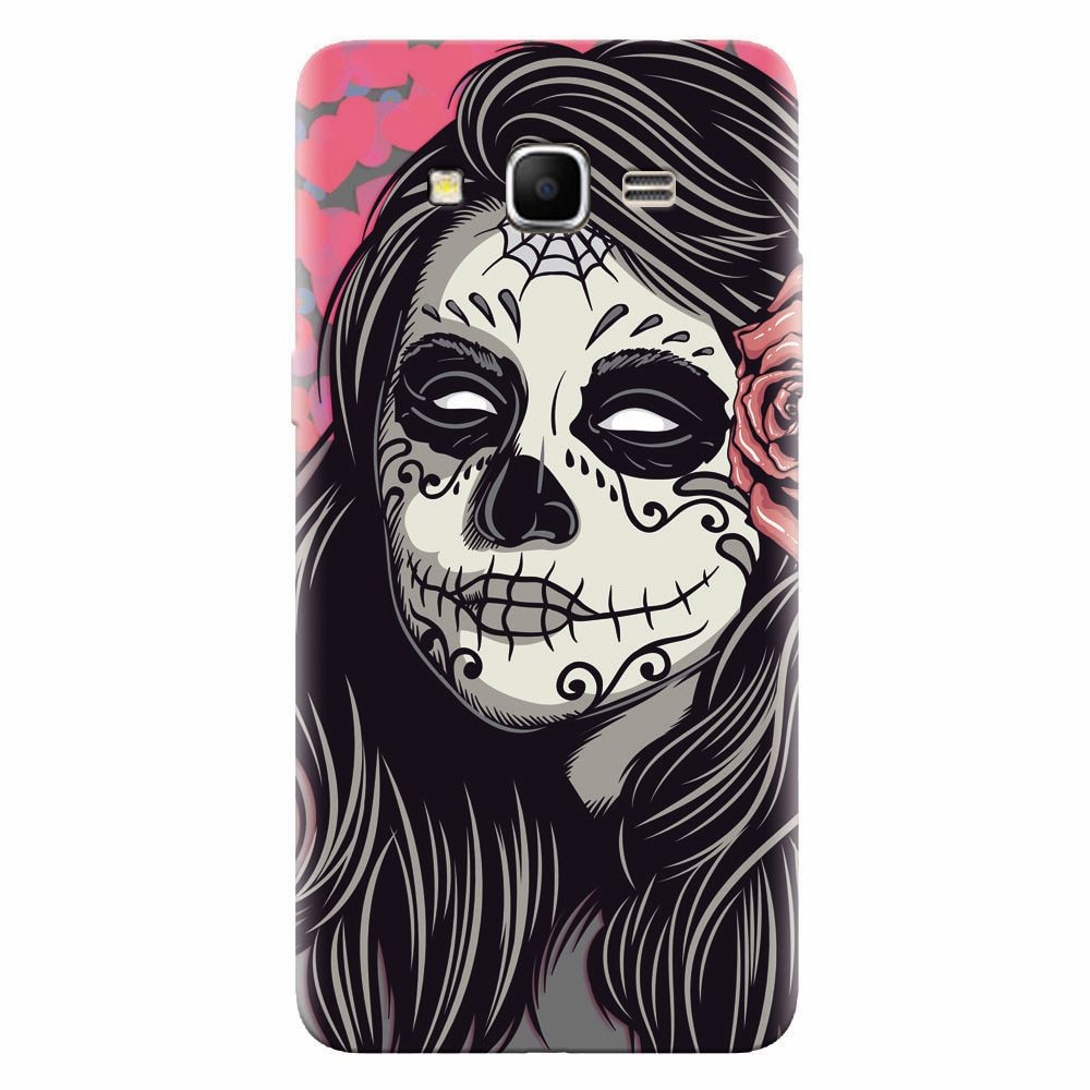 Husa silicon pentru Samsung Grand Prime, Mexican Girl Skull