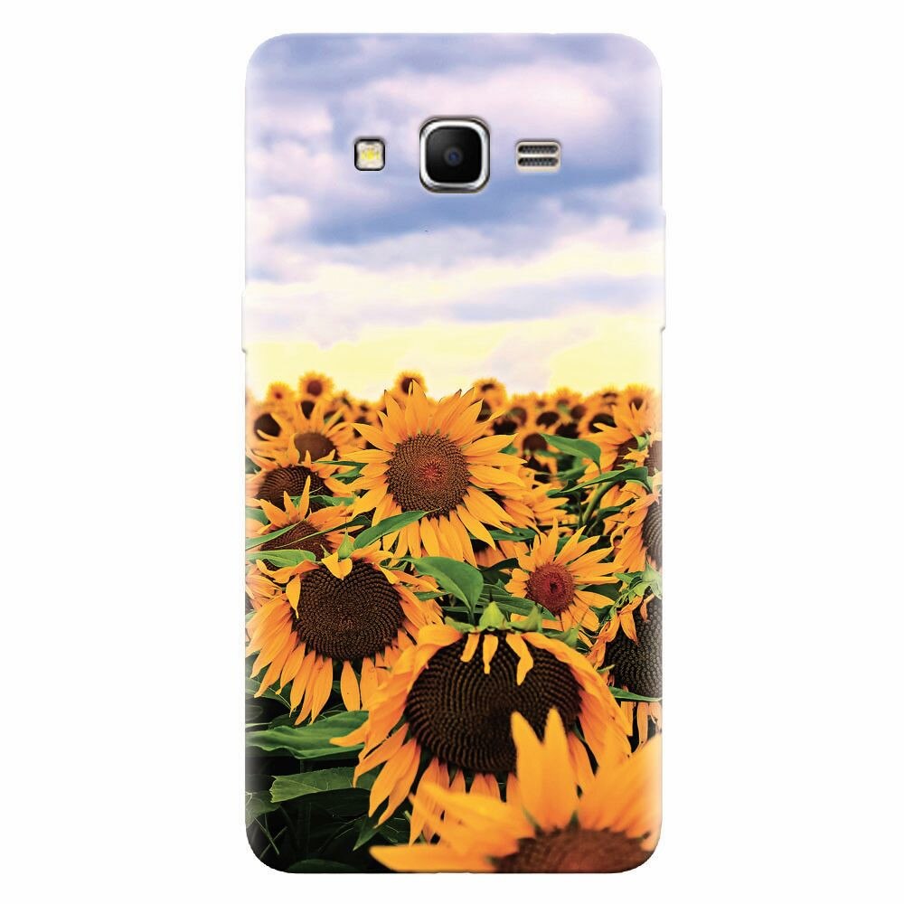 Husa silicon pentru Samsung Grand Prime, Sunflowers
