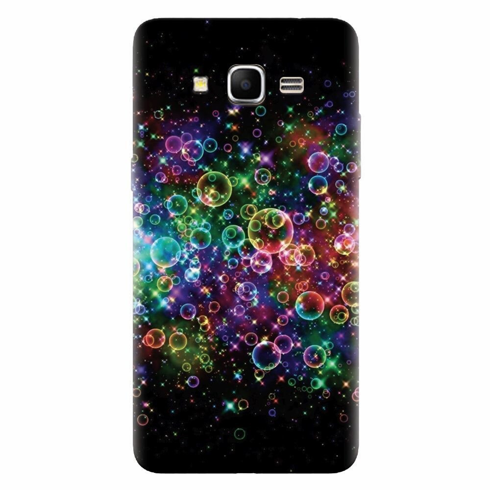 Husa silicon pentru Samsung Grand Prime, Rainbow Colored Soap Bubbles
