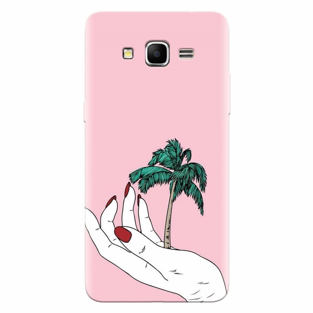 Husa silicon pentru Samsung Grand Prime, Palm Tree