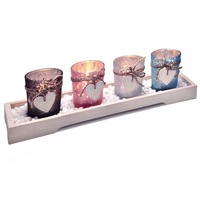suport decorative cu 4 pahare de sticla colorate cu inimioare  decorcasa  6 cm imagen 53_0_
0