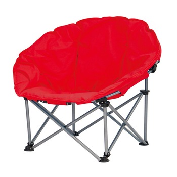 Scaun camping pliant rosu, structura metalica 100 x 100 x 98 cm, prevazut cu husa de protectie Scaun camping pliant rosu, structura metalica 100 x 100 x 98 cm, prevazut cu husa de protectie