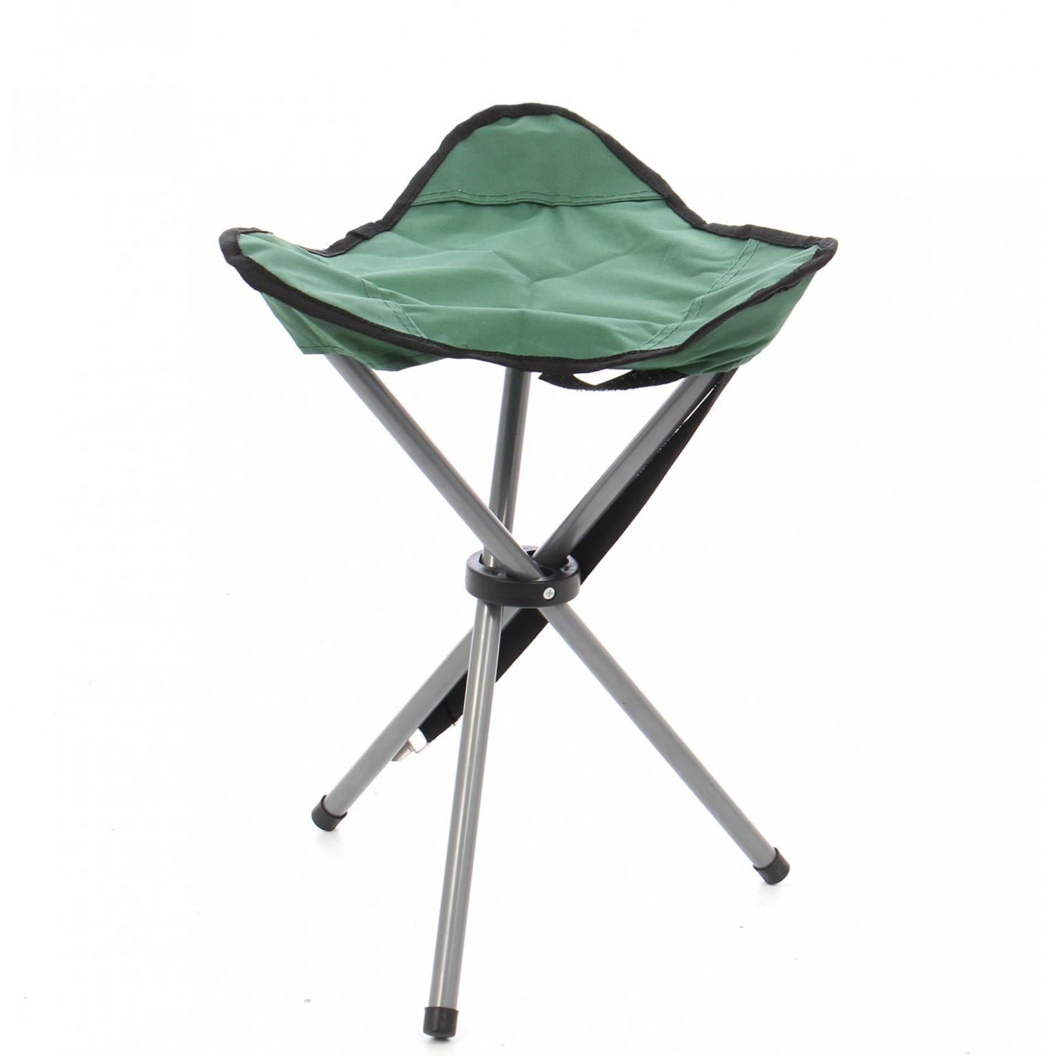 Scaun pescar pliant, structura metalica verde 31 x 31 x 43cm, prevazut cu husa de transport