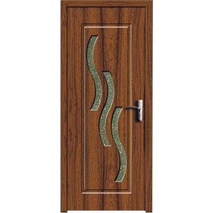 Usa interior din MDF cu toc inclus Novo Doors Y014T , dimensiune 200X80 centimetri, geam sablat, cadru din lemn masiv din rasinoase, balamale si clanta incluse, toc reglabil de 10 centimetri, plinta pe o singura parte, Nuc