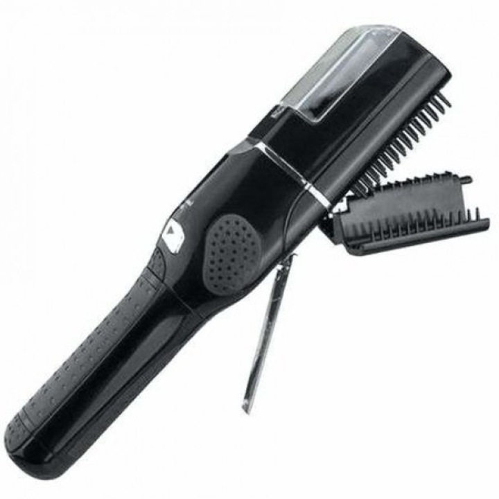 Машинка для секущихся волос. Набор для стрижки hair Trimmer Fasiz, черный. Машинка для стрижки волос gama с насадкой для секущихся волос. Подстригание кончиков машинкой. Машинка для волос с расческой.