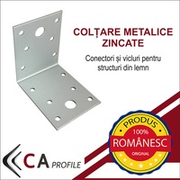 Coltar metalic pentru lemn fara ranforsare 70x70x55x2