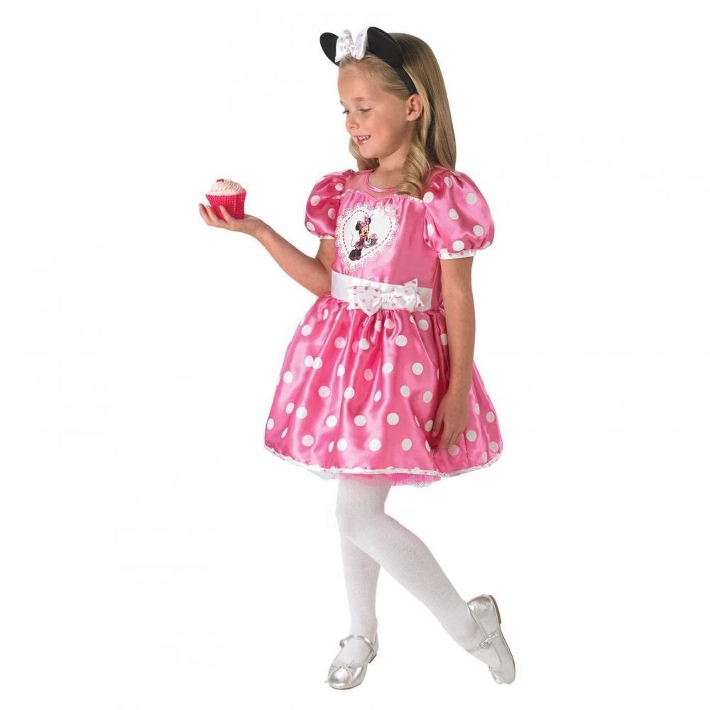 Costum carnaval Rubies Minnie Mouse (Deluxe) Roz 7-8 ani