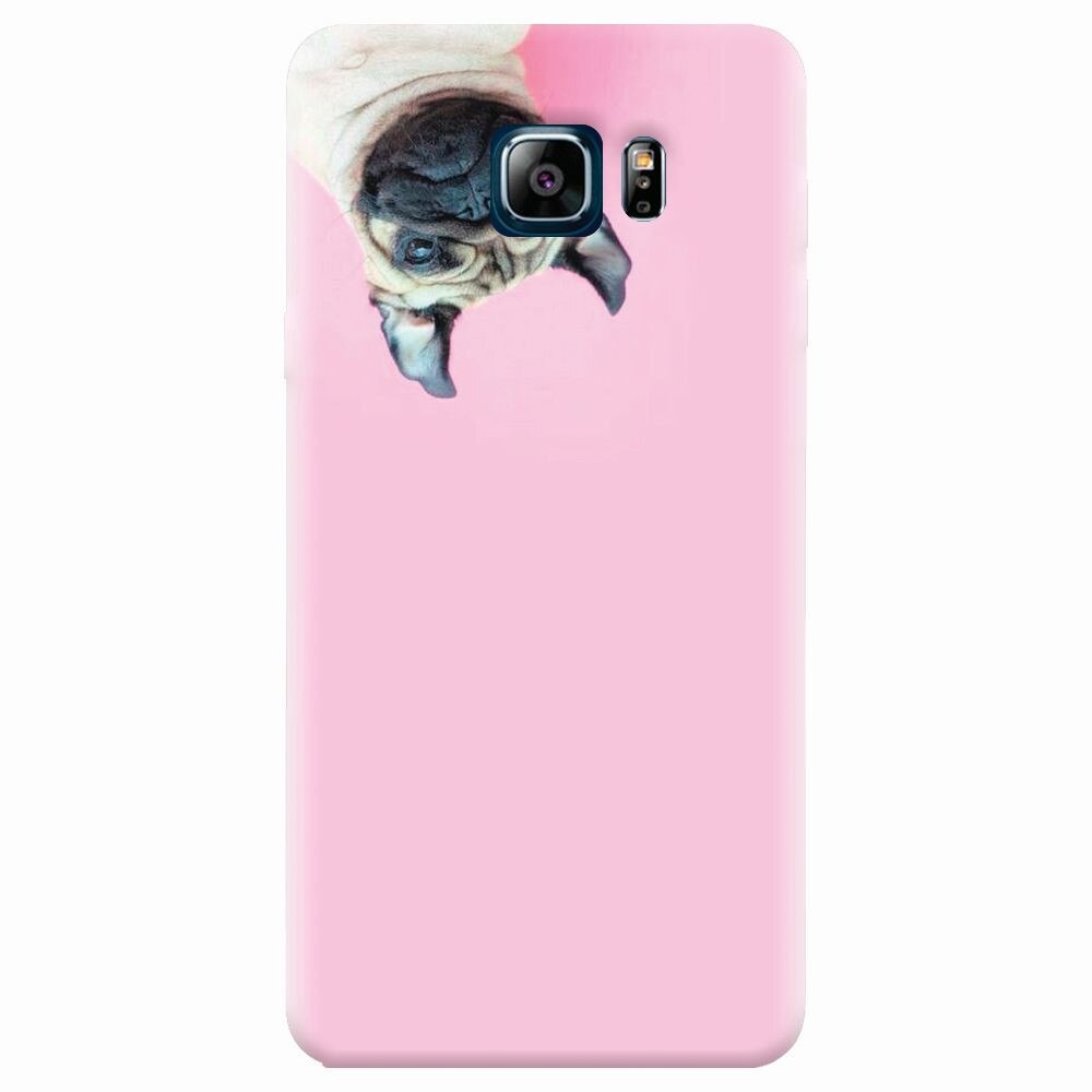 Husa silicon pentru Samsung Galaxy Note 5, Dog And Pink