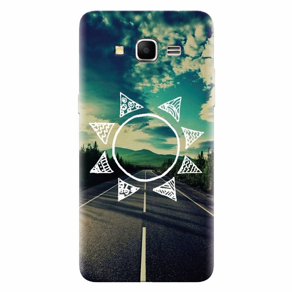 Husa silicon pentru Samsung Grand Prime, Sun On The Road