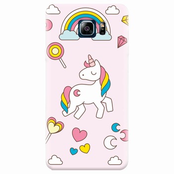 Husa silicon pentru Samsung Galaxy Note 5, Cute Unicorn Husa silicon pentru Samsung Galaxy Note 5, Cute Unicorn