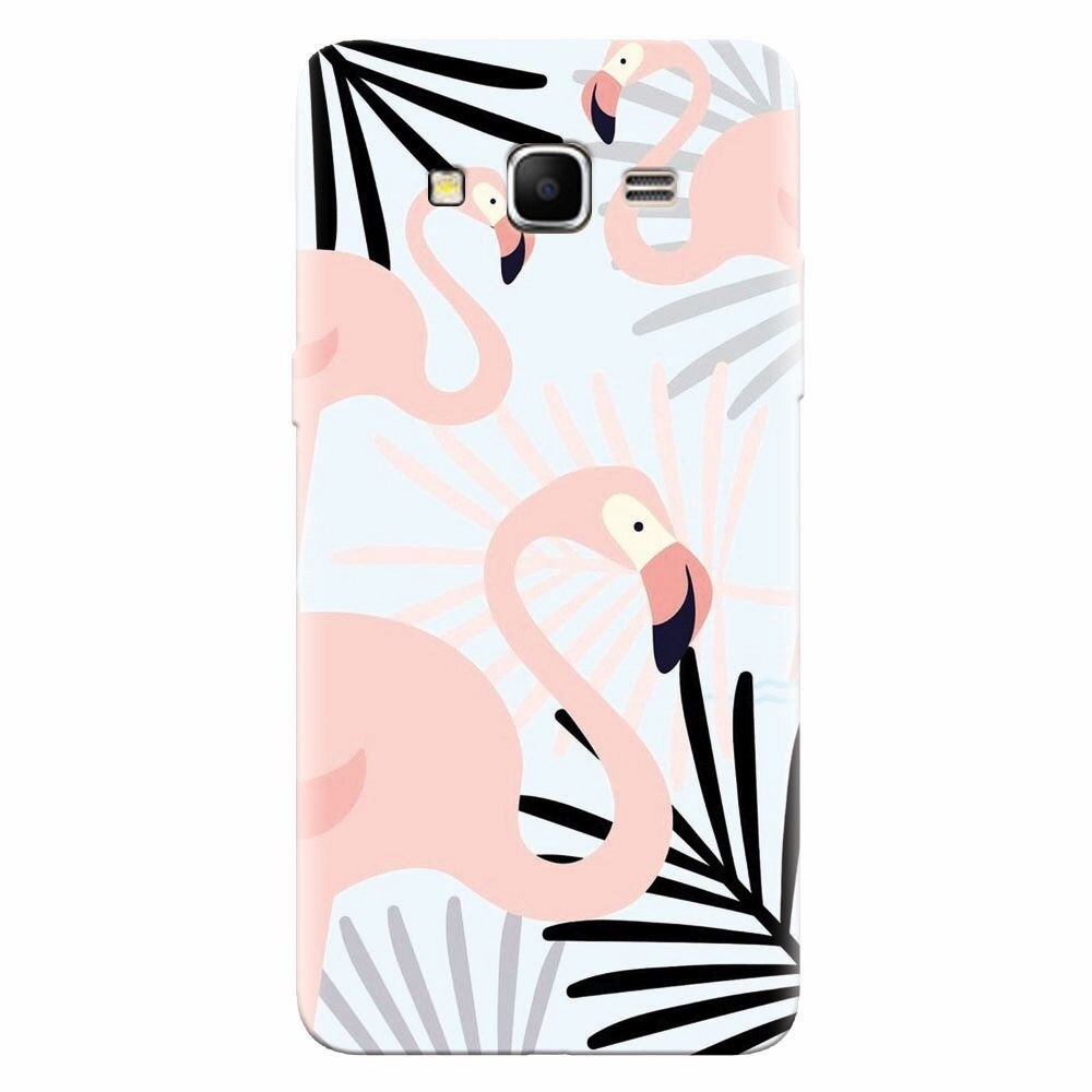 Husa silicon pentru Samsung Grand Prime, Flamingo