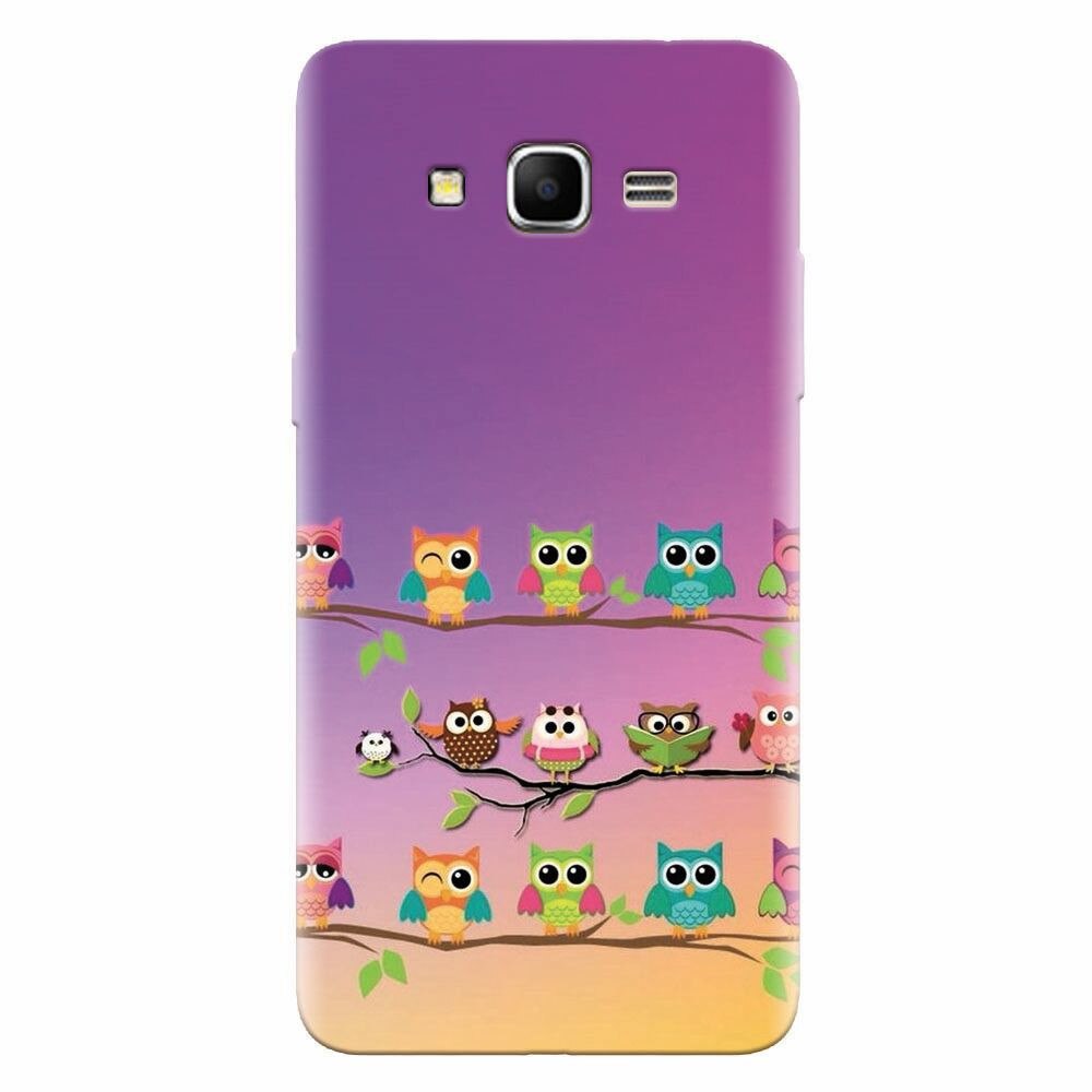Husa silicon pentru Samsung Grand Prime, Owls