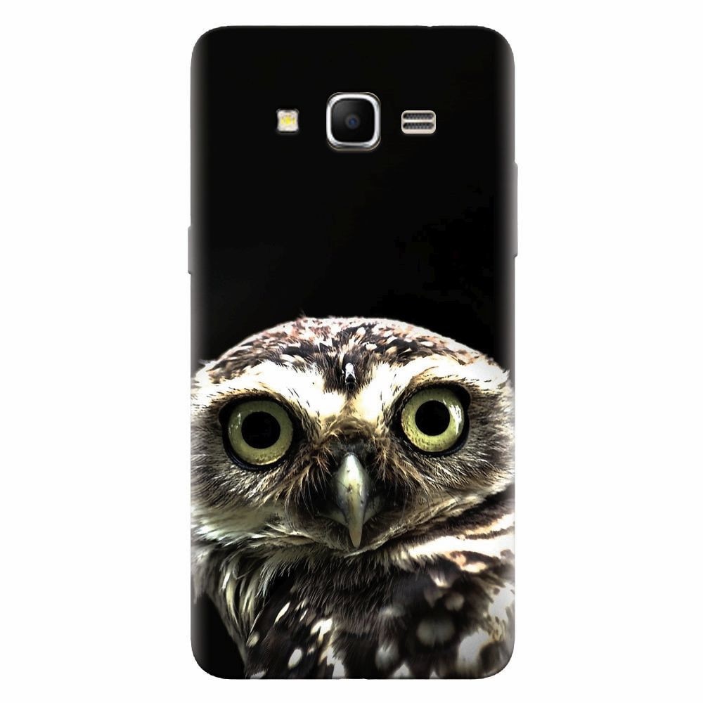 Husa silicon pentru Samsung Grand Prime, Owl In The Dark