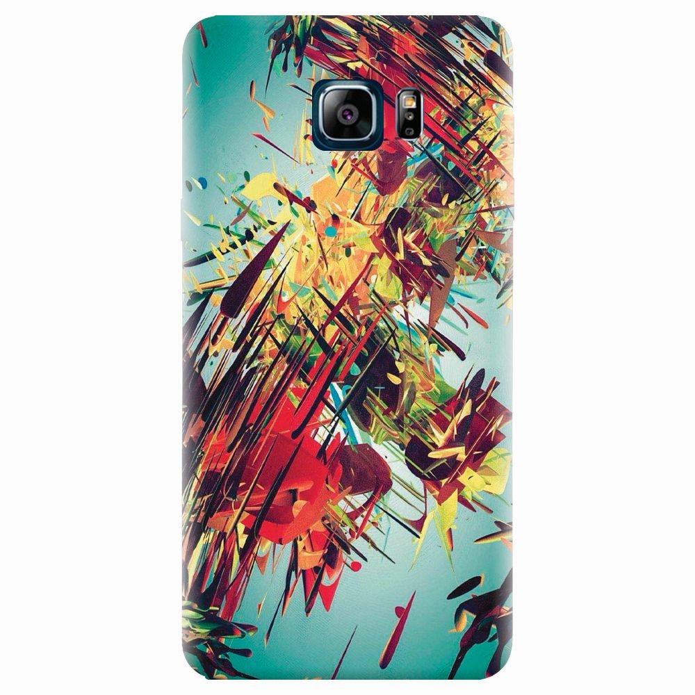 Husa silicon pentru Samsung Galaxy Note 5, Complex Abstract Colorful 3D Drawing