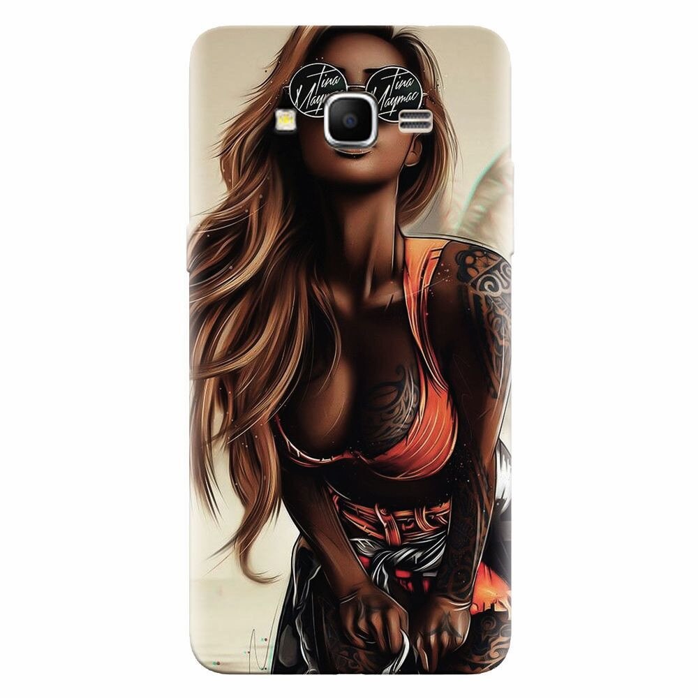 Husa silicon pentru Samsung Grand Prime, Tattoed Girl